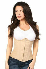 Lavish Beige Cotton Underbust Corset-Daisy Corsets