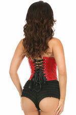 Lavish Red Patent PVC Underwire Bustier-Daisy Corsets