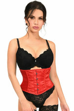 Lavish Red Satin Mini Cincher-Daisy Corsets