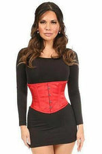 Lavish Red Satin Mini Cincher-Daisy Corsets