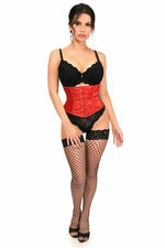 Lavish Red Satin Mini Cincher-Daisy Corsets