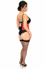 Lavish Red Satin Mini Cincher-Daisy Corsets