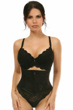 Lavish Black Lace Mini Cincher-Daisy Corsets