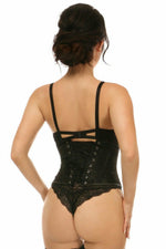 Lavish Black Lace Mini Cincher-Daisy Corsets