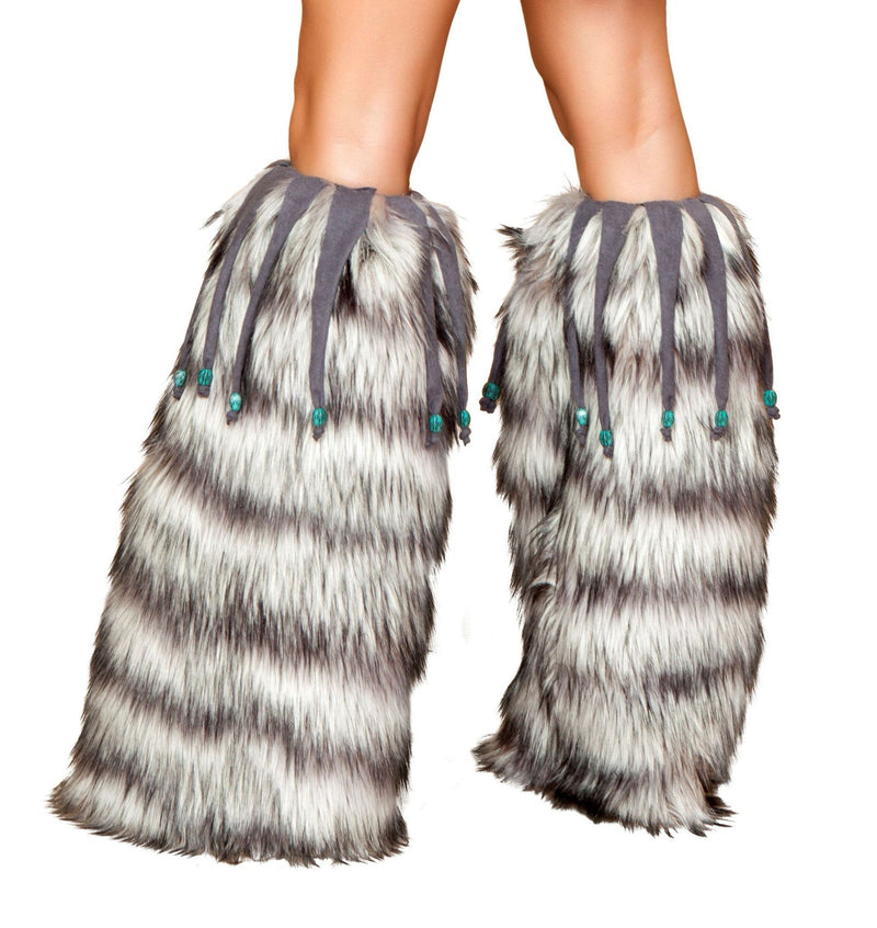 Leg Warmers with Beaded Fringe  - Costume Accessory-Roma Costume