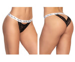 Mapale Lace Keyhole Panty Color Black-White-Mapale