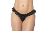 Mapale Lace Peek-A-Boo Panty Color Black-Mapale