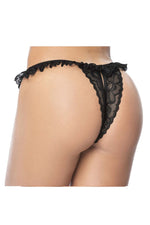 Mapale Lace Peek-A-Boo Panty Color Black-Mapale