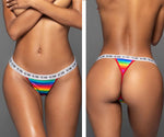 Mapale B Rainbow Thong Color As Shown-Mapale