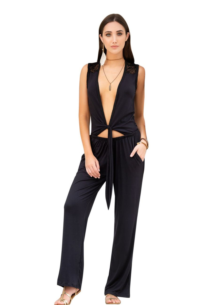 Mapale Jumpsuit Color Black-Mapale