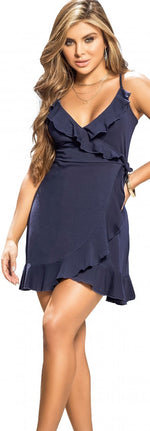 Mapale Dress Color Navy-Mapale