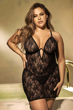 Mapale Curvy Size Babydoll Color Black-Mapale