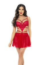 Mapale Babydoll and Teddy Color Red-Mapale