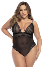 Mapale Curvy Size Bodysuit Color Black-Mapale