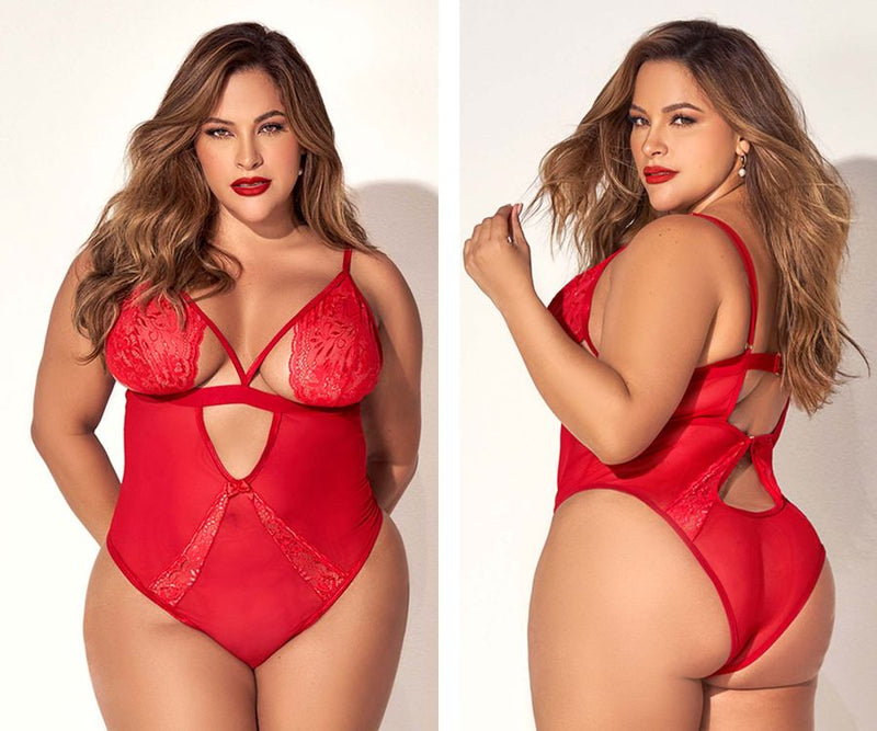 Mapale Curvy Size Teddy Color Red-Mapale