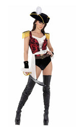 7pc Playboy High Sea Pirate Costume-Roma Costume