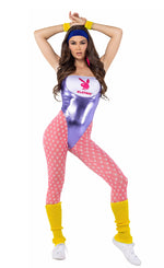 6pc Playboy 80's Fitness Costume-Roma Costume