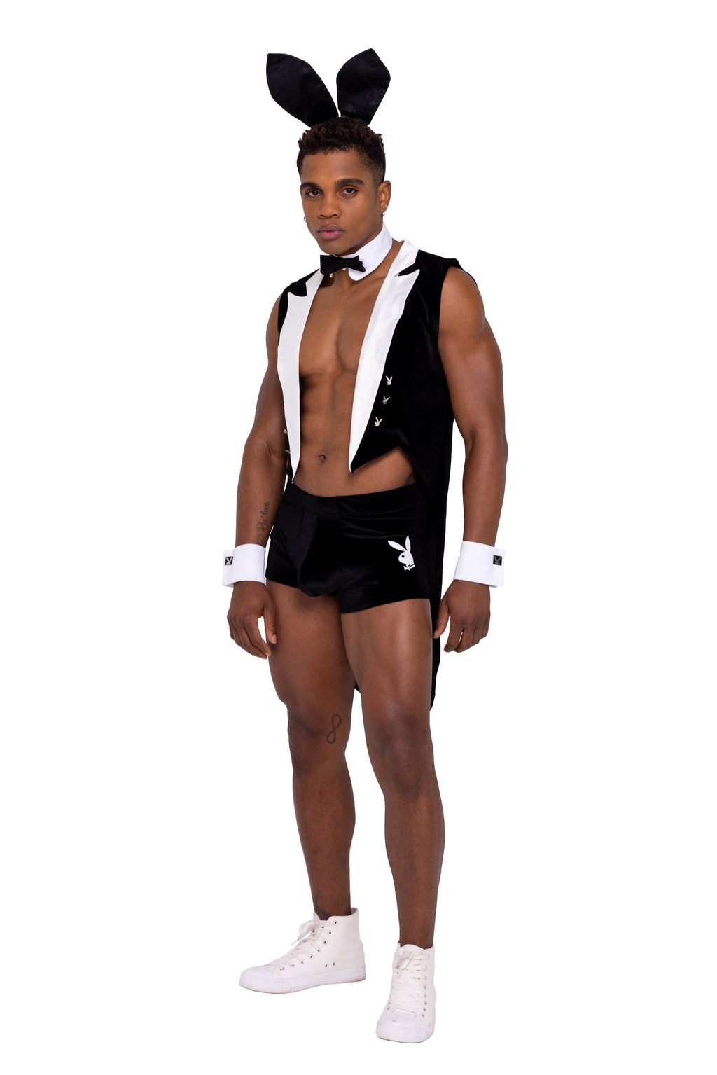 8PC Playboy Mens Tuxedo Bunny Costume-Roma Costume