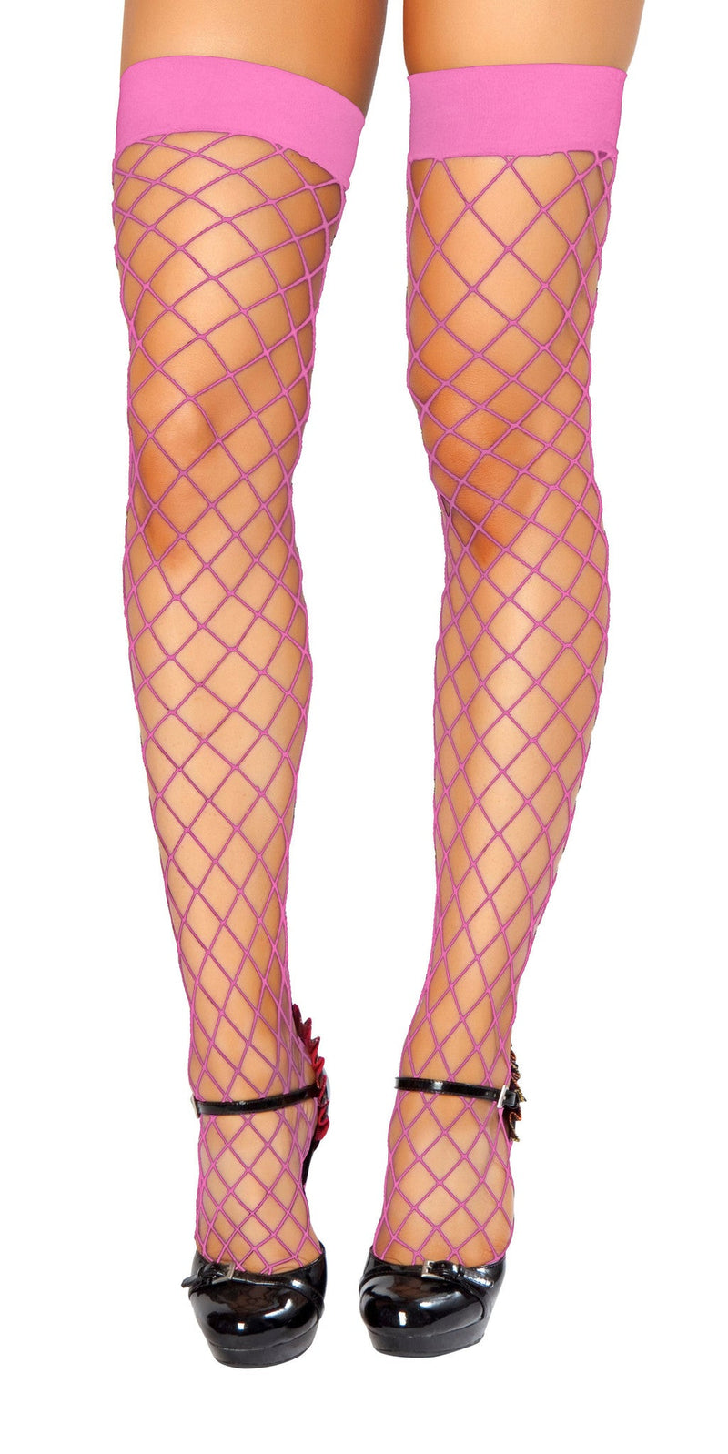 Thigh High Open Fish Net Stockings - Costume Accessory-Roma Costume