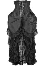 Top Drawer Steel Boned Black Lace Victorian Bustle Underbust Corset Dress-Daisy Corsets