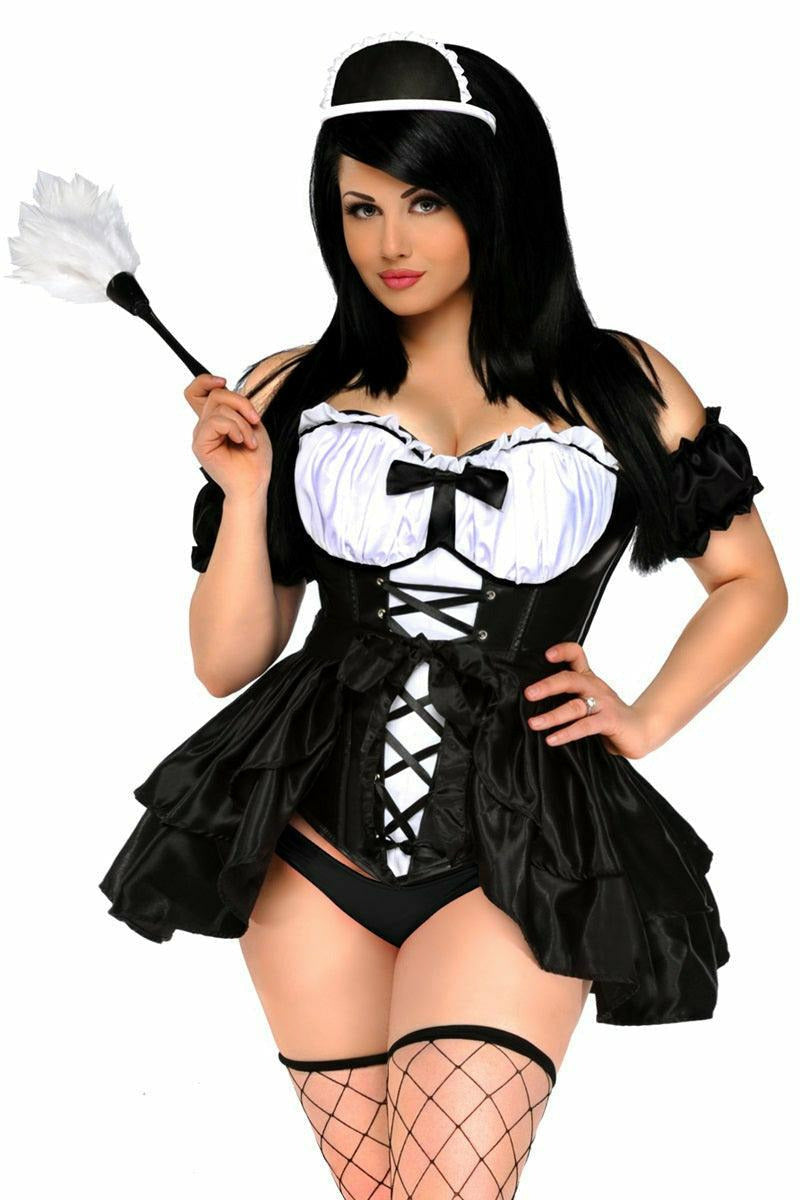 Top Drawer 4 PC French Maid Costume-Daisy Corsets