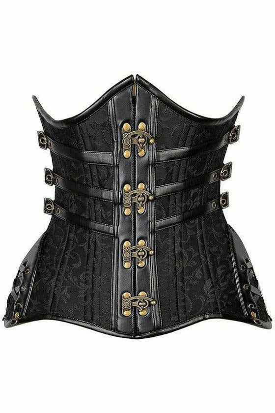 Top Drawer CURVY Steampunk Steel Double Boned Under Bust Corset-Daisy Corsets