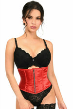 Top Drawer Red Satin Steel Boned Mini Cincher-Daisy Corsets