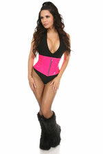 Top Drawer Hot Pink Patent Steel Boned Mini Cincher-Daisy Corsets