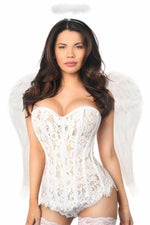 Top Drawer 3 PC Rhinestone Angel Corset Costume-Daisy Corsets