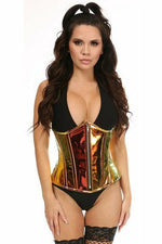 Top Drawer Sunset Holo Steel Boned Underbust Corset-Daisy Corsets