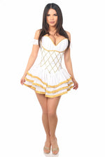 Top Drawer Steel Boned Greek Goddess Corseted Dress-Daisy Corsets