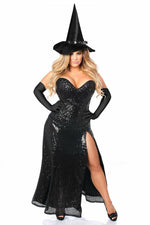 Top Drawer Premium Sequin Witch Corset Costume-Daisy Corsets