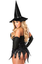 Top Drawer Sequin Witch Corset Dress Costume-Daisy Corsets