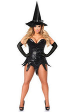 Top Drawer Sequin Witch Corset Dress Costume-Daisy Corsets