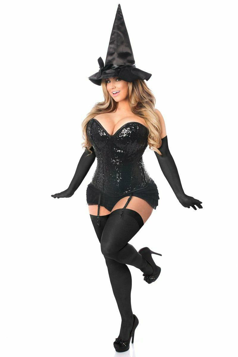 Top Drawer 4 PC Sequin Witch Corset Costume-Daisy Corsets