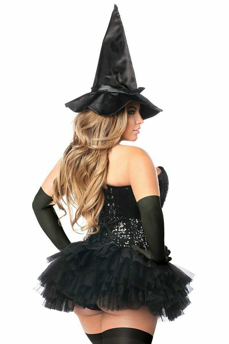 Top Drawer 4 PC Sexy Witch Corset Costume-Daisy Corsets