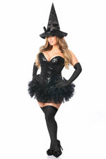 Top Drawer 4 PC Sexy Witch Corset Costume-Daisy Corsets