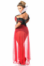 Top Drawer 6 PC Sexy Fairytale Red Queen Costume-Daisy Corsets