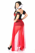 Top Drawer 6 PC Sexy Fairytale Red Queen Costume-Daisy Corsets