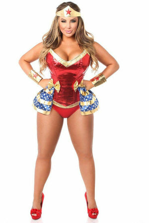 Top Drawer Premium 4 PC Superhero Corset Costume-Daisy Corsets