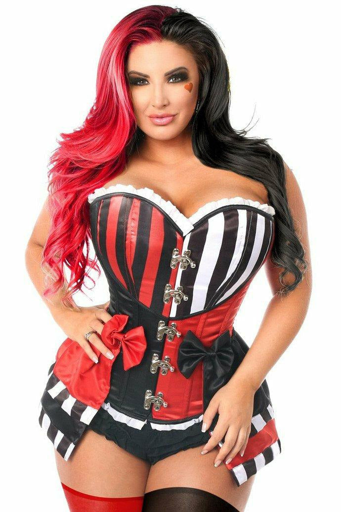 Top Drawer 3 PC Jokester Villian Corset Costume-Daisy Corsets