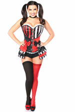 Top Drawer 3 PC Jokester Villian Corset Costume-Daisy Corsets