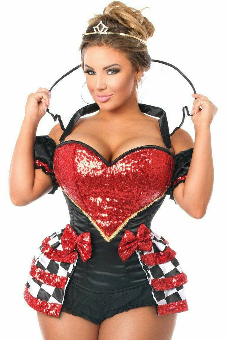 Top Drawer 6 PC Royal Red Queen Corset Costume-Daisy Corsets