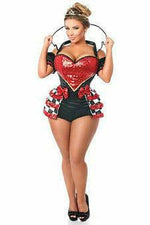 Top Drawer 6 PC Royal Red Queen Corset Costume-Daisy Corsets