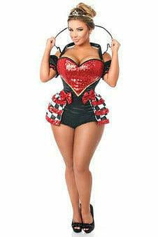 Top Drawer 6 PC Royal Red Queen Corset Costume-Daisy Corsets