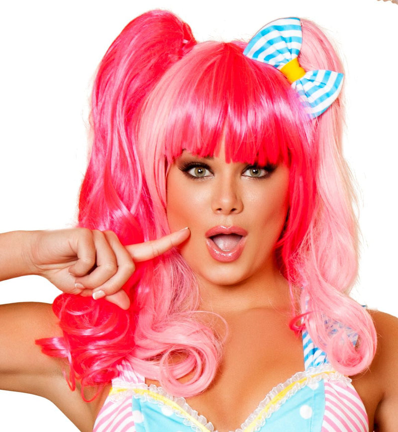 Pink Wig  - Costume Accessory-Roma Costume